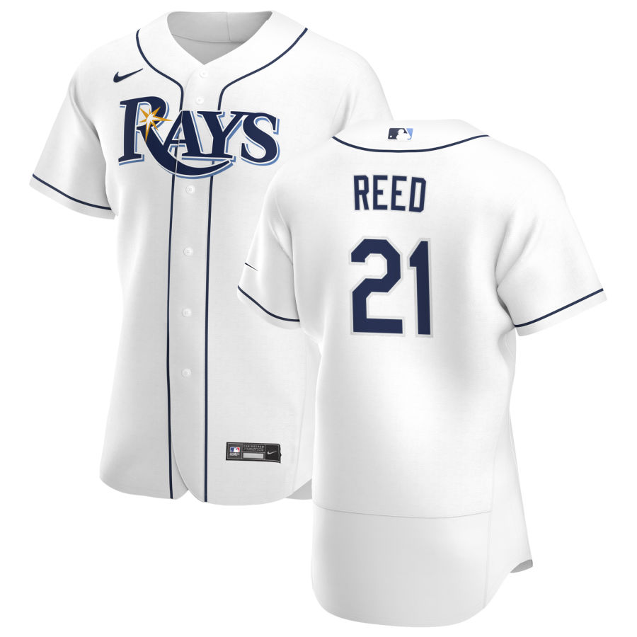 Tampa Bay Rays 21 Cody Reed Men Nike White Home 2020 Authentic Player MLB Jersey